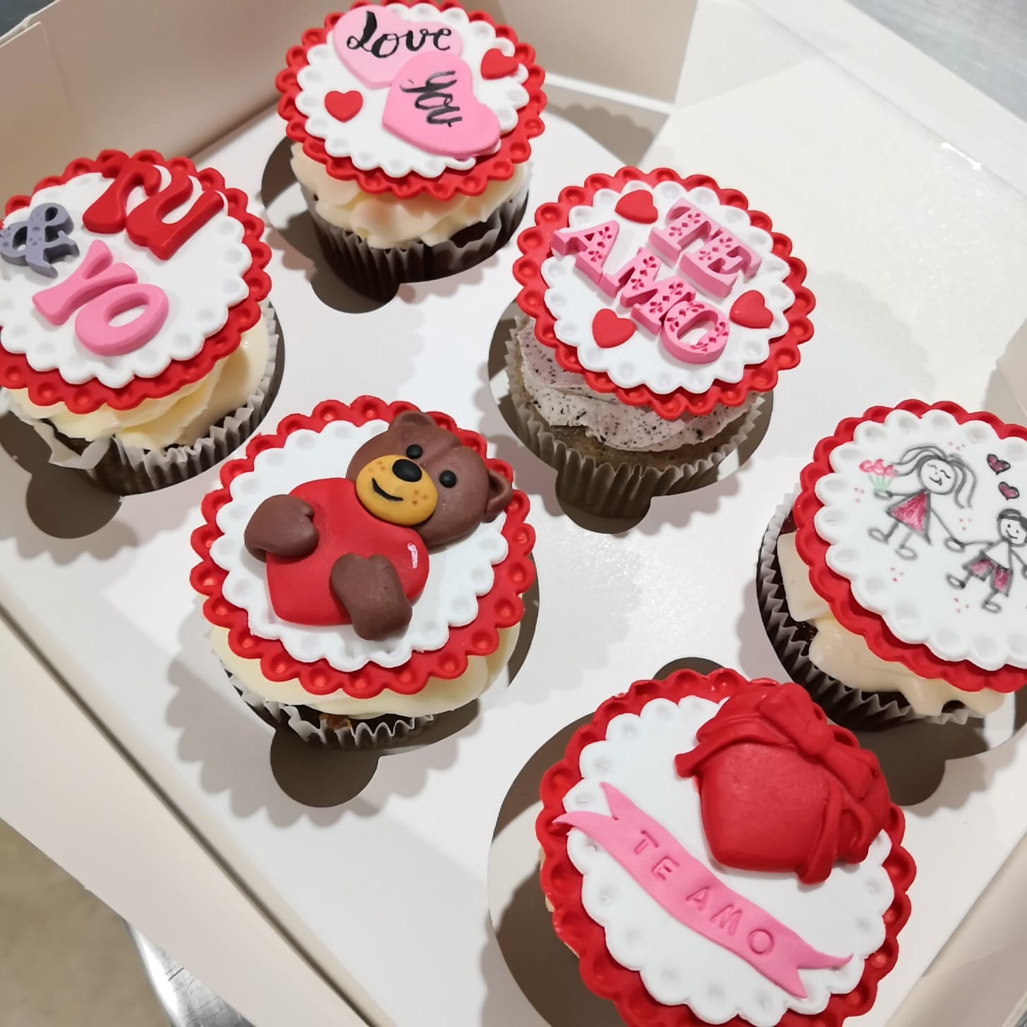 Cupcakes decoradas amor